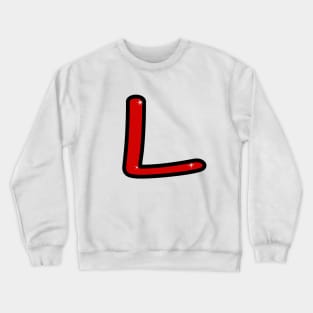 Letter L. Name with letter L. Personalized gift. Abbreviation. Abbreviation. Lettering Crewneck Sweatshirt